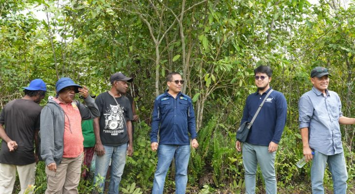 PLN UIP Maluku Papua Tinjau Lokasi Penanaman Rehabilitasi DAS untuk Pemenuhan Kewajiban IPPKH Pembangunan PLTA Genyem