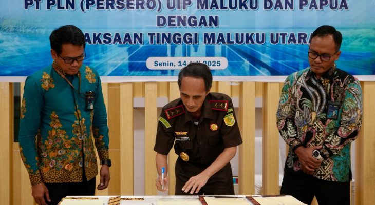 Kawal Proyek Strategis Nasional, PLN UIP MPA Gandeng Kejaksaan Tinggi Maluku Utara