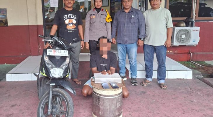 Resmob Polsek Ternate Tangkap Pelaku Pencurian Alat Elektronik di Mangga Dua