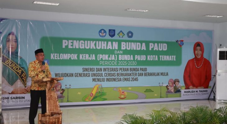 Wali Kota Ternate di Acara Pengukuhan Bunda PAUD: Usia Dini Adalah Masa Emas