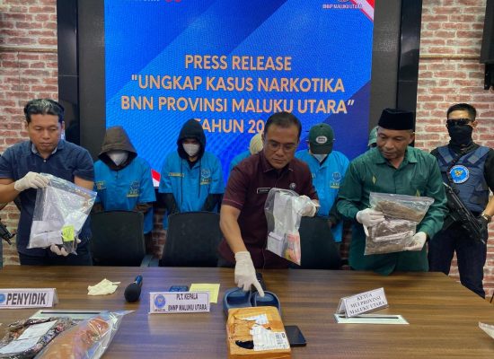 Jemput Paket Berisikan Sabu, Pria Asal Tobelo Ditangkap BNNP Malut