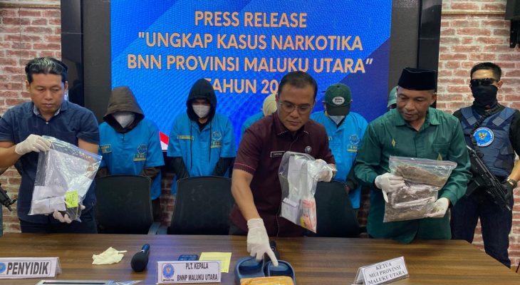 Jemput Paket Berisikan Sabu, Pria Asal Tobelo Ditangkap BNNP Malut