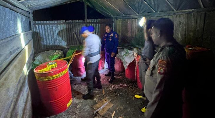 Produksi Minuman Oplosan, Dua Terduga Pelaku Ditangkap Tim Gabungan Satpolair dan Satresnarkoba Polres Halmahera Utara