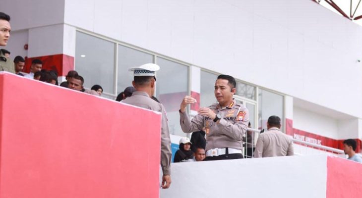 Laga Malut United vs Bali United, Ditlantas Polda Maluku Utara Lakukan Peralihan Lalu Lintas