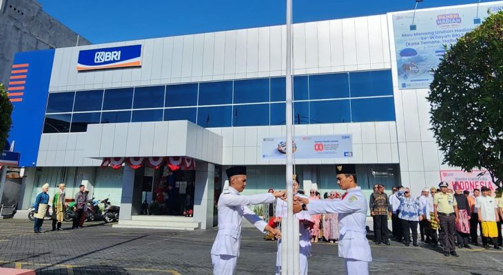BRI Cabang Ternate Gelar Upacara HUT Ke-80 Kemerdekaan RI