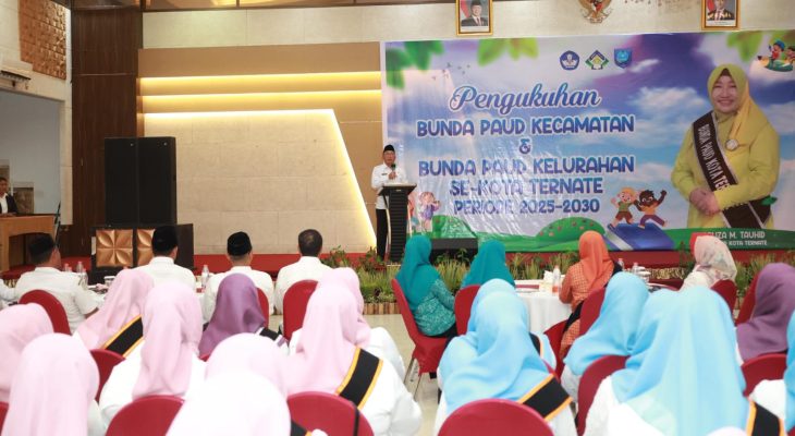 Bunda PAUD Tingkat Kecamatan dan Kelurahan di Ternate Resmi Dikukuhkan