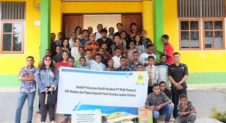 Wujud Kepedulian, PLN UIP MPA Dukung Anak-Anak Papua di Yayasan Laskar Kristus