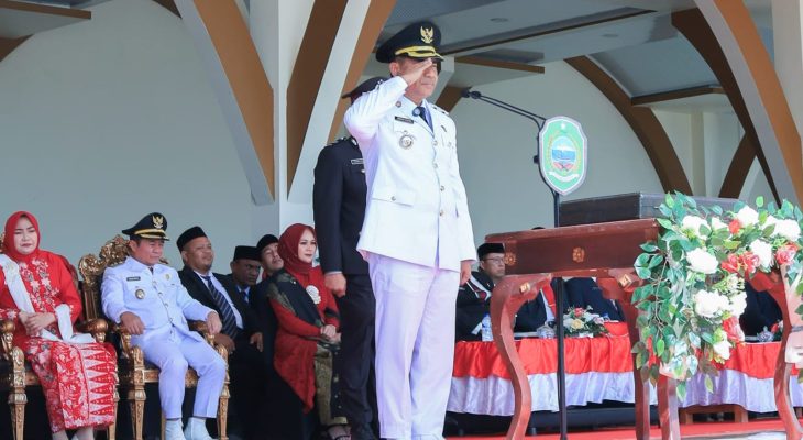 Pimpin Upacara HUT ke-80 RI dengan Khidmat, Bupati Ubaid: Kita Harus Warisi Semangat Para Pejuang