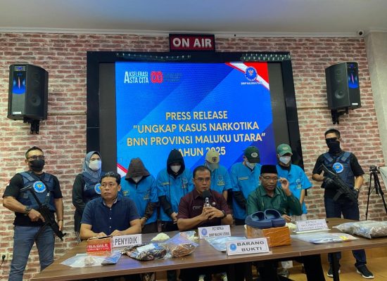 Miliki 400 Gram Ganja, Residivis Narkotika Kembali Ditangkap BNNP Maluku Utara