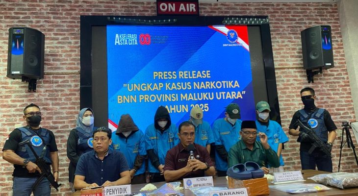 Miliki 400 Gram Ganja, Residivis Narkotika Kembali Ditangkap BNNP Maluku Utara