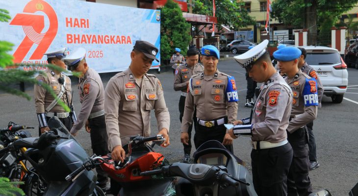 Lakukan Pengawasan Internal, Bidpropam Polda Maluku Utara Sidak Kendaraan  Anggota