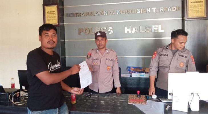Ancam dan Intimidasi Jurnalis, Kades Samo Dilaporkan ke Polres Halmahera Selatan