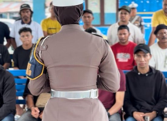 Sambut Hari jadi Lalu Lintas ke 70, Satlantas Polres Halteng Lakukan Sosialisasi Peningkatan Keselamatan