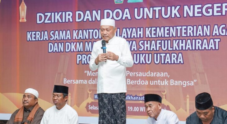 Pesan Wagub Maluku Utara di Momen Dzikir dan Doa Kebangsaan 