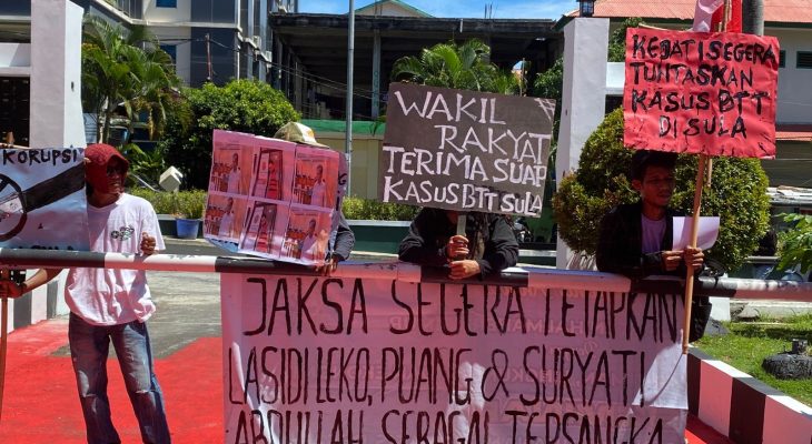 Kejati Malut Kembali Didesak Tetapkan Lasidi Leko dan Kadis Kesehatan Tersangka Kasus Korupsi BTT Sula