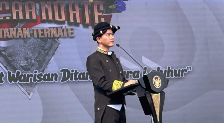 Kesultanan Ternate Nobatkan Wapres Gibran Rakabuming sebagai Kaicil Kastela