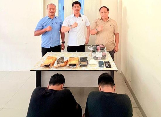 Miliki Satu Paket Ganja, Dua Pemuda Ditangkap Satresnarkoba Polres Ternate