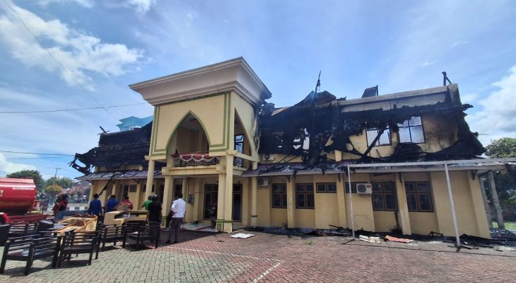 Kebakaran Gedung Musdalifa Diduga Berasal Dari Kamar Atlet, 8 Ruangan di Lantai 2 Ludes