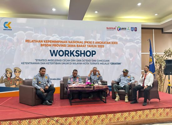 Kasatpol PP Ternate, Fhandy Mahmud Perkenalkan Proper CEKATAN Lewat Workshop