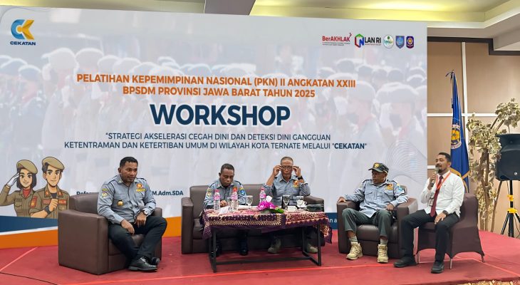 Kasatpol PP Ternate, Fhandy Mahmud Perkenalkan Proper CEKATAN Lewat Workshop