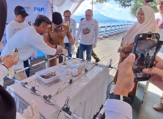 PNM dan Bank Mandiri Taspen Konservasi Terumbu Karang di Taman Nukila Ternate