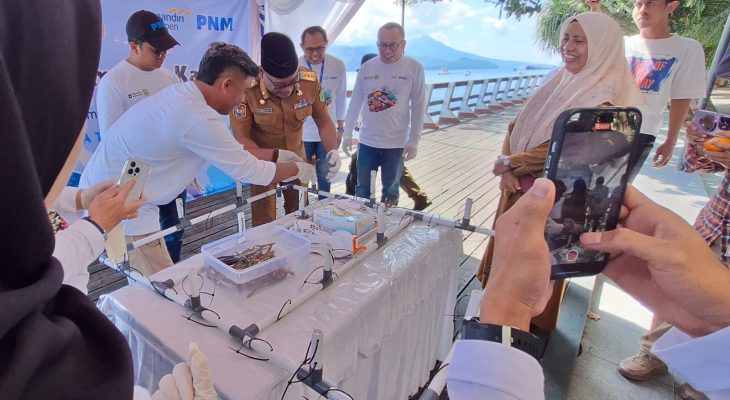 PNM dan Bank Mandiri Taspen Konservasi Terumbu Karang di Taman Nukila Ternate