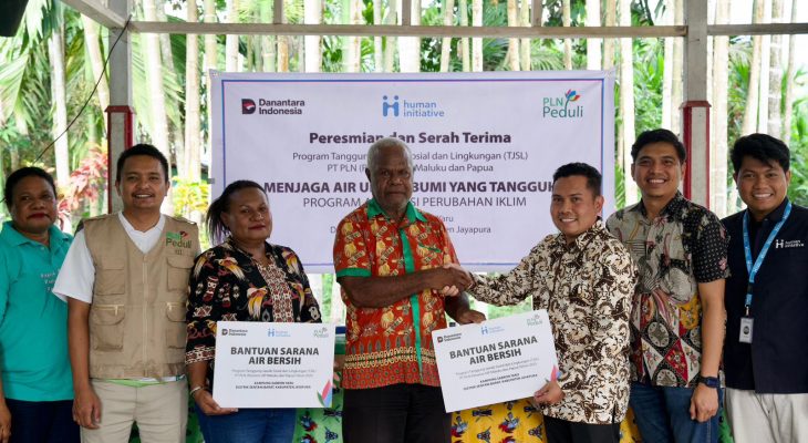 PLN UIP MPA Hadirkan Akses Air Bersih di Sabron Yaru sebagai Upaya Adaptasi Perubahan Iklim