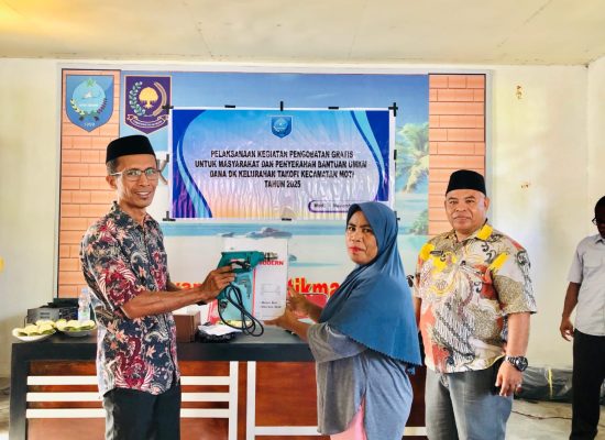 Dana Kelurahan di Takofi, Kecamatan Moti Mulai Direalisasikan