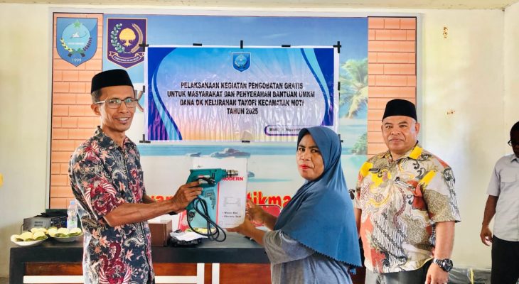 Dana Kelurahan di Takofi, Kecamatan Moti Mulai Direalisasikan