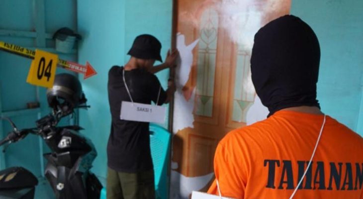 Lengkapi P-19 Jaksa, Polres Ternate Lakukan Rekonstruksi di Tiga Lokasi Pencurian