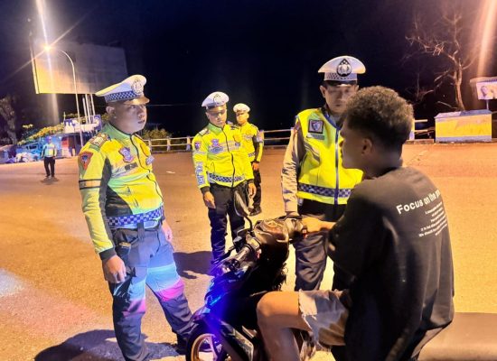 Cegah Balap Liar, Satlantas Polres Ternate Intens Patroli Malam