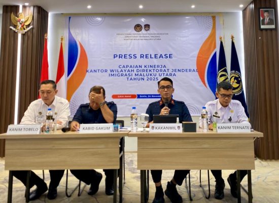 Direktorat Jenderal Imigrasi Maluku Utara Catat  Penerbitan Paspor 2025 Menurun