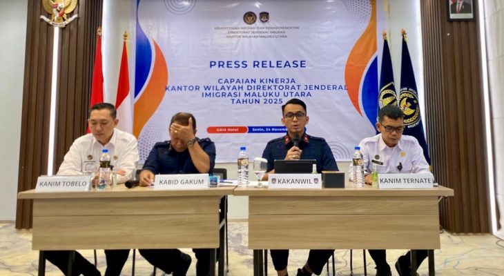 Direktorat Jenderal Imigrasi Maluku Utara Catat  Penerbitan Paspor 2025 Menurun