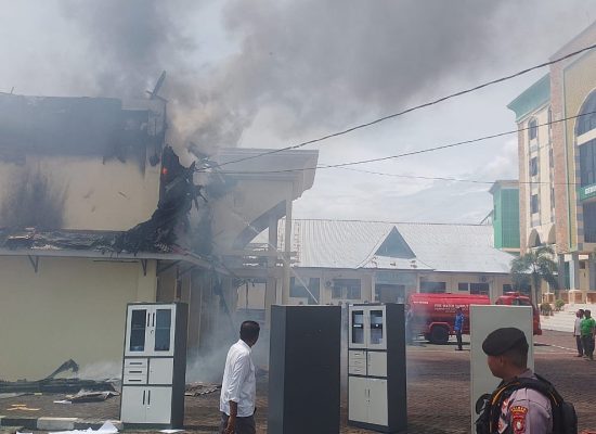 Lidik Kebakaran di Asrama Haji, Polres Ternate Koordinasi Bid Labfor Polda Sulut