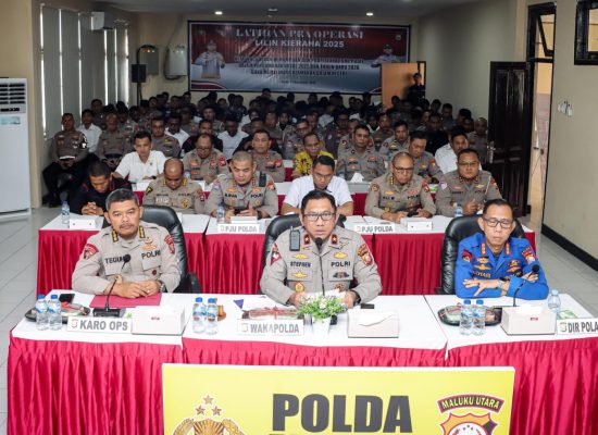 Wakapolda Malut Tegaskan Jajaran Satlantas Utamakan Atensi Khusus di Latpraops Lilin Kie Raha 2025
