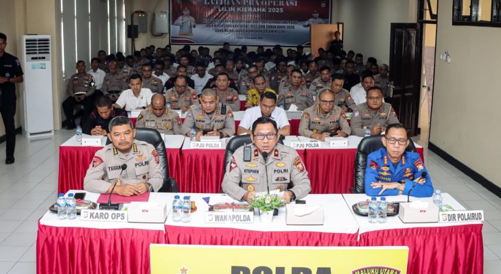 Wakapolda Malut Tegaskan Jajaran Satlantas Utamakan Atensi Khusus di Latpraops Lilin Kie Raha 2025