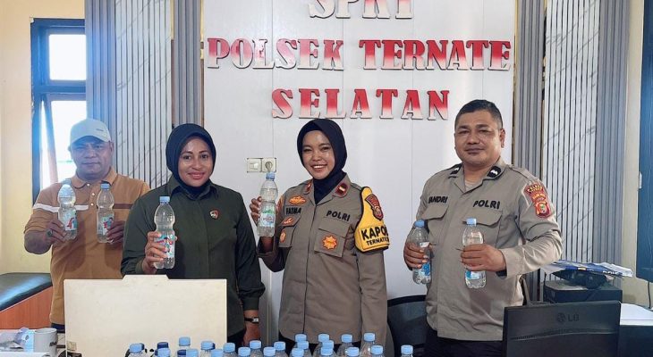 Polsek Ternate Selatan Sita 57 Botol Cap Tikus Tanpa Pemilik