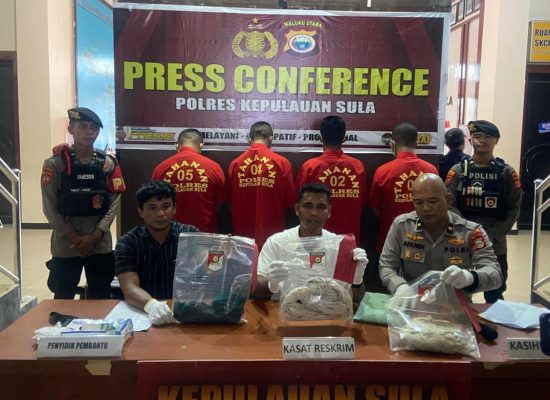 Polres Kepulauan Sula Tetapkan Empat Warga Tersangka Pengeroyokan hingga Korban Meninggal Dunia