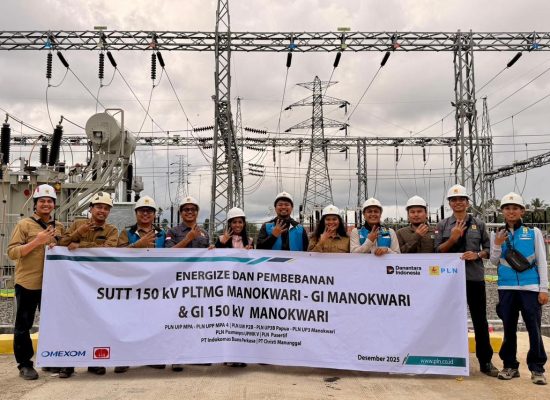 Infrastruktur Kelistrikan Manokwari Makin Andal, PLN UIP MPA Rampungkan Tahap Energize SUTT dan GI 150 kV