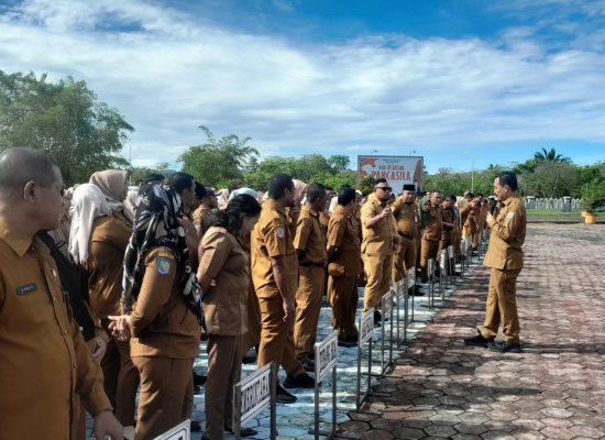 Sidak Apel Pagi, Sekda Halmahera Timur Temukan Banyak ASN Absen
