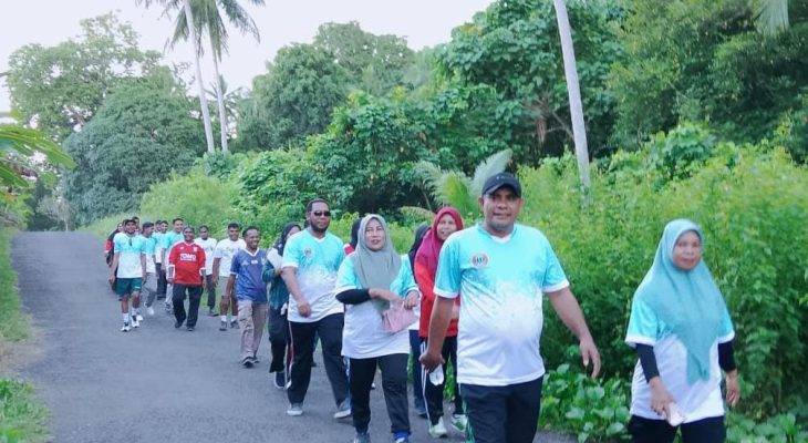 Rutin, ASN Moti Ternate Jalan Sehat di Hari Libur