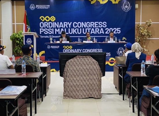 Kongres Biasa Digelar, PSSI Malut Cabut Status Lima Anggota dan Sahkan ASBWI Sebagai Anggota Baru