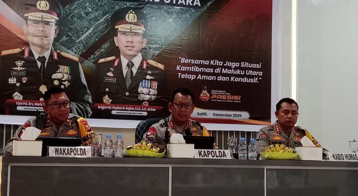 Ditreskrimum Polda Malut Tangani 1.638 Kasus Selama 2025, Didominasi Penganiayaan dan Pengeroyokan