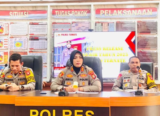 Polres Ternate Raih Enam Penghargaan Sepanjang 2025, AKBP Anita: Berkat Kerja Keras Personel