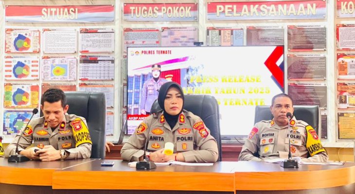 Polres Ternate Raih Enam Penghargaan Sepanjang 2025, AKBP Anita: Berkat Kerja Keras Personel