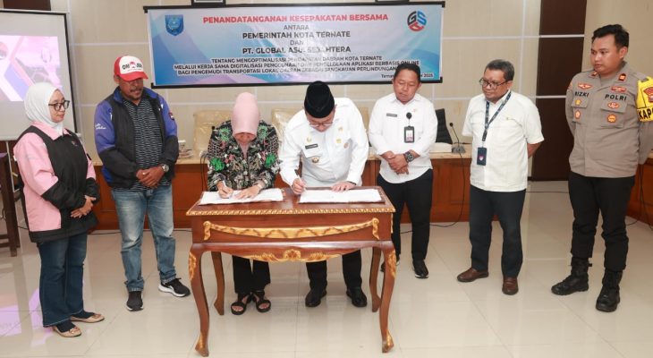 Pemkot Ternate Teken MoU dengan PT Global Asia Sejahtera, Siapkan Digitalisasi untuk Ojek Lokal
