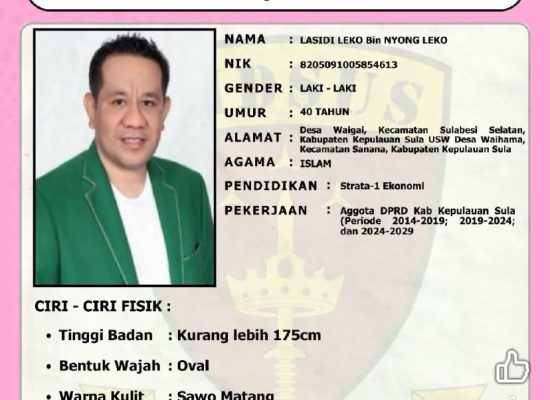 Kejari Sula Tetapkan DPO 2 Tersangka Kasus Korupsi BTT