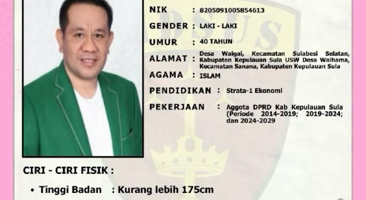 Kejari Sula Tetapkan DPO 2 Tersangka Kasus Korupsi BTT
