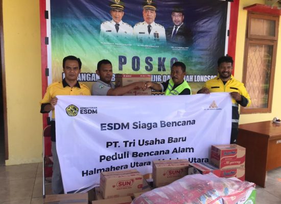 PT TUB Salurkan Bantuan untuk Korban Banjir di Halmahera Utara