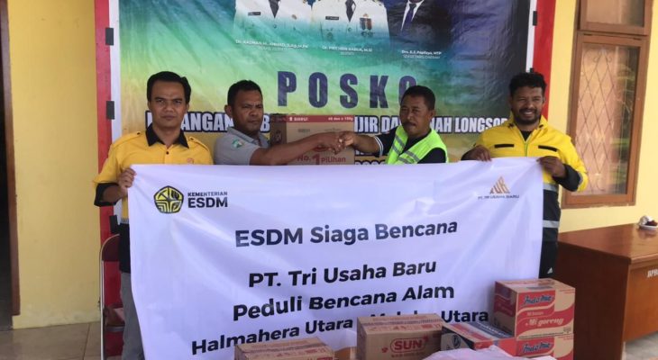 PT TUB Salurkan Bantuan untuk Korban Banjir di Halmahera Utara
